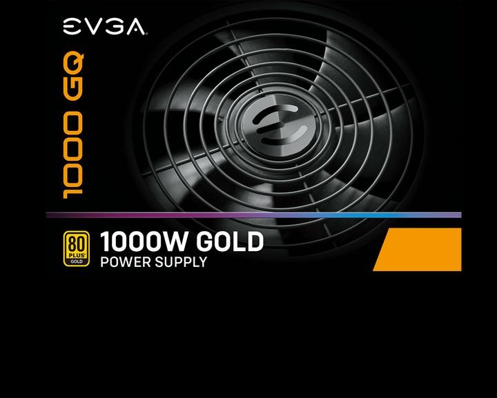Actual product image EVGA Power supply 1000 GQ 1000 W, 80 PLUS Gold, fully modular (1000 W)