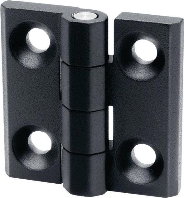 Produktbild Ganter Scharnier GN 237 Höhe 60 mm Breite 60 mm Stärke 2 mm Zink-Druckguss mit Bohrungen für Senkschrauben