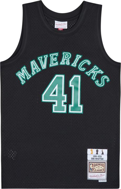 Image du produit Mitchell & Ness NBA Dallas Mavericks Dirk Nowitzki Black Team Color Maillot Swingman Hommes (L)