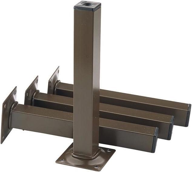 Immagine prodotto Element-System Piede del mobile bianco 25 x 25 mm Altezza 150 mm Piastra avvitabile