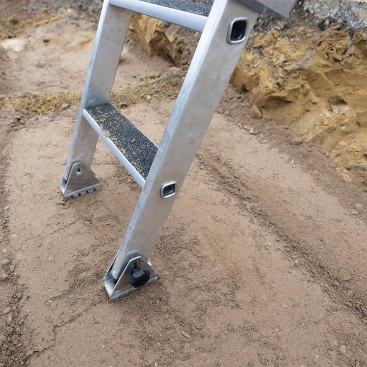 Produktbild Munk Stufen-Baugrubenleiter 4 Stufen (Anlegeleiter, 225 cm)