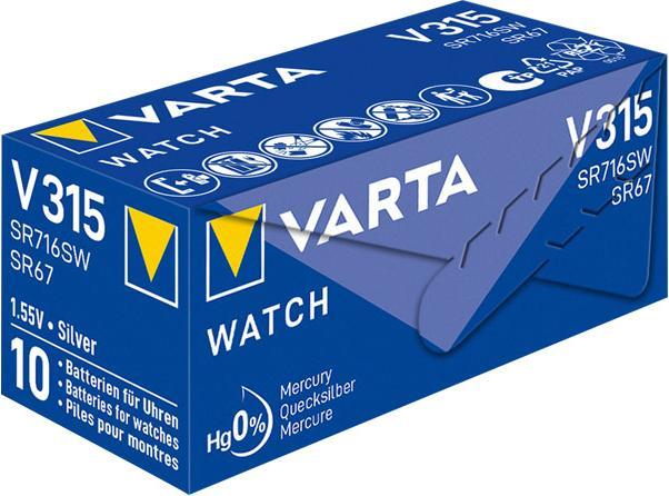 Produktbild Varta Watch V315 (10 Stk., SR67, 20 mAh)