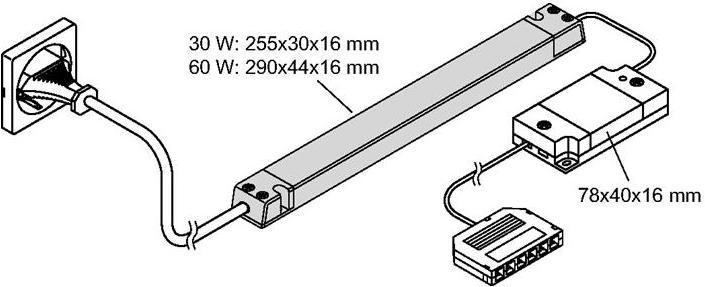 Immagine prodotto L&S Emotion radiocomando a 1 canale serie Frankfurt 230 V 12 V 30 W Distributore a 6 vie