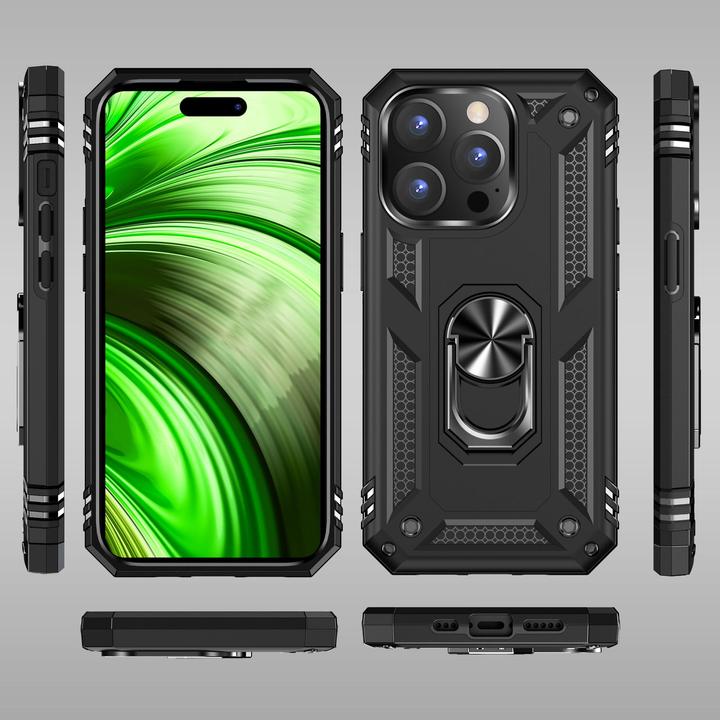 Immagine prodotto Nalia Coperchio ad anello antiurto in stile militare (Apple iPhone 14 Pro)