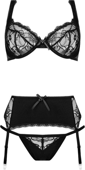 Productafbeelding Besired 3-delig bh-setje Marzia zwart (XL)