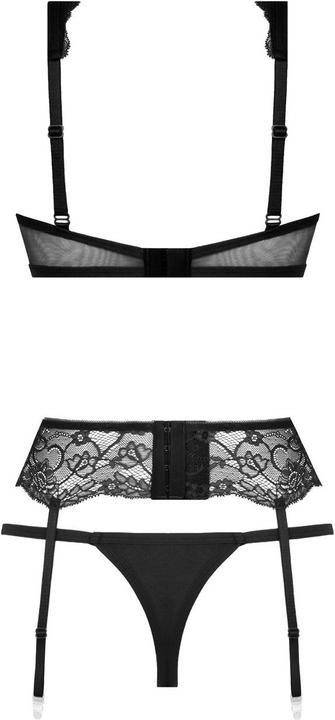 Productafbeelding Besired 3-delig bh-setje Marzia zwart (XL)