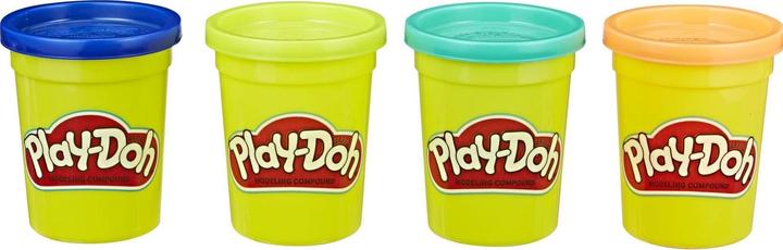 Actual product image Play-Doh Plasticine 4-pack blue, orange, yellow, green