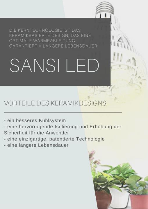 Image du produit Sansi Ampoule LED de culture - Full Spectrum à 36 watts (LED, 220 V)