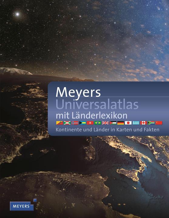 Actual product image Meyers Universal Atlas with country encyclopedia