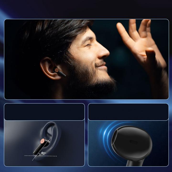 Actual product image Choetech BH-T19 EyeAura Minion wireless TWS in-ear Bluetooth 5.3 IPX4 headphones - black (Wireless)