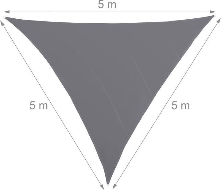 Image du produit Relaxdays Voile d'ombrage triangle (500 x 415 x 0,5 cm)