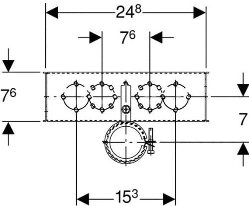 Image du produit Geberit GIS-Mepla Set de lavabo 461430001