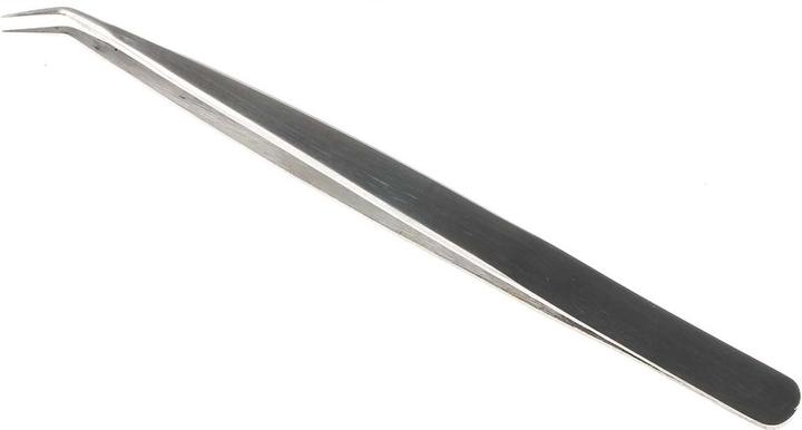 Actual product image Rs Pro Stainless Steel Tweezers, Curved Tip, Extra Fine, 140 mm