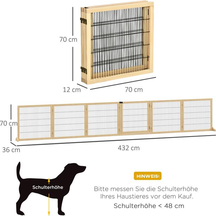 Actual product image PawHut Türschutzgitter