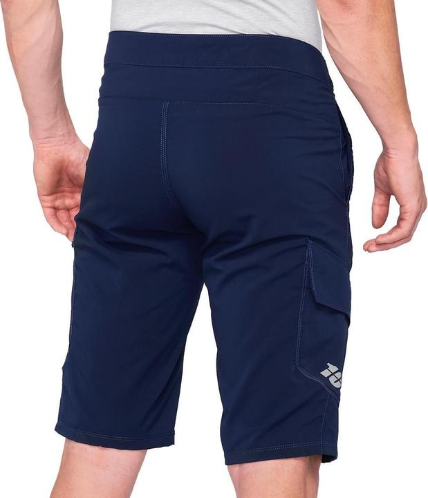 Actual product image 100% MTB WEAR Unisex Ridecamp, Navy Blue-32 Shorts, Navy Blue (Blue), 32 (46 E)