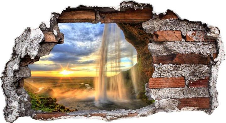 Image du produit Trenddeko Chute d'eau Seljalandsfoss en 3D (120 x 65 cm)