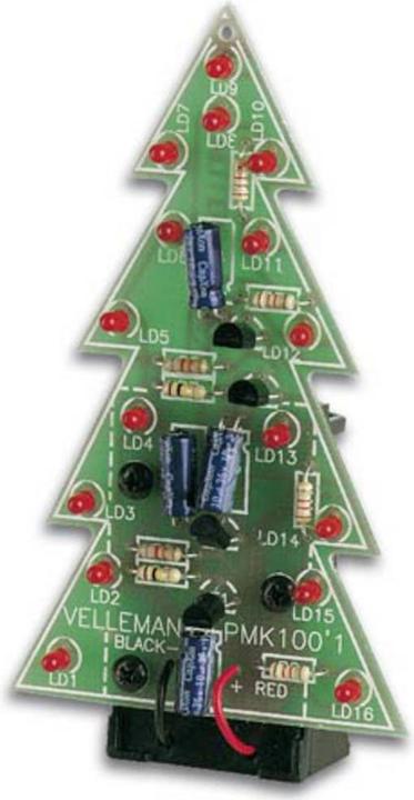 Actual product image Whadda Kit Christmas tree with flashing LEDs (Various)