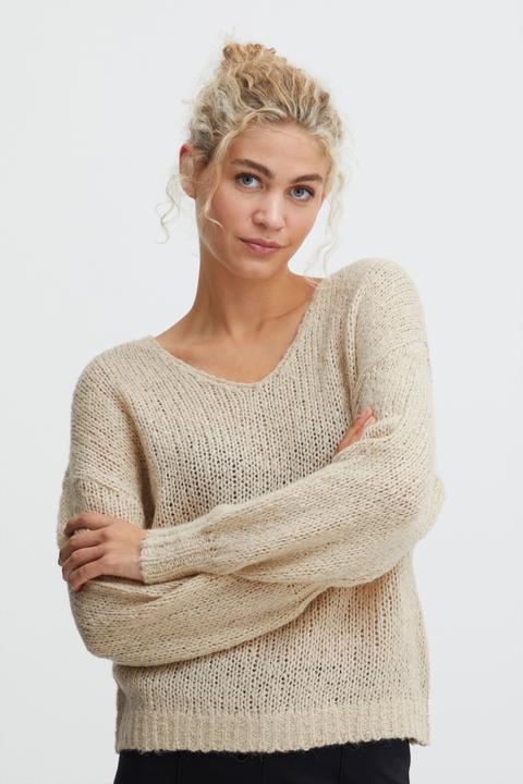 Actual product image B.young BYOMIRA VNECK JUMPER - 20811879 (M)
