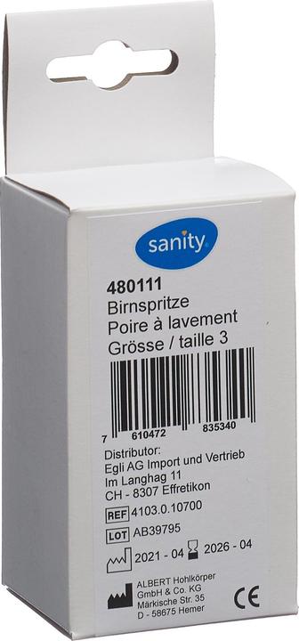 Sanity Birnspritze Gr3 40ml zweiteilig