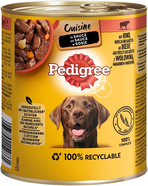 Produktbild Pedigree Rind,Nudeln In Sauce (Adult, 1 Stk., 800 g)