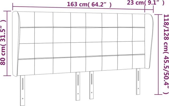Produktbild VidaXL Kataleya (163 x 23 x 128 cm)