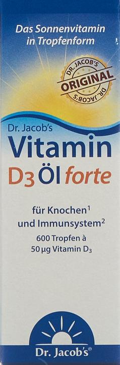 Actual product image Dr. Jacob's D3 oil forte (1 Piece, Droplet, 72 g)