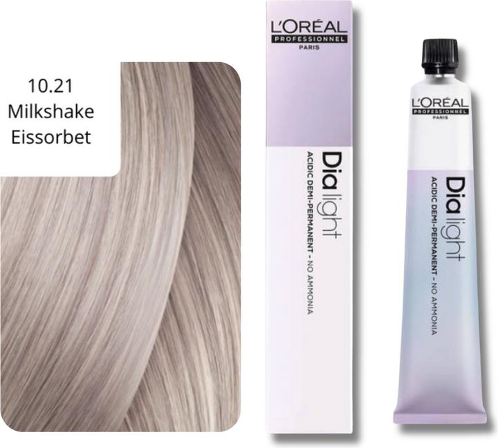 Image du produit L'Oréal Professionnel Dia Light (10,21 milkshake nacré argent, blond, blanc, argenté)
