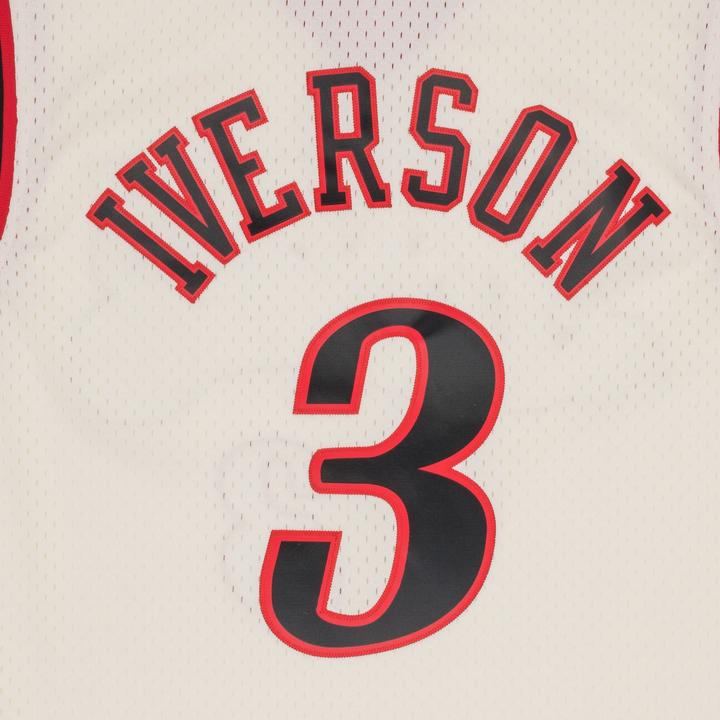 Produktbild Mitchell & Ness NBA Philadelphia 76ers Allen Iverson Off White Team Color Swingman Trikot Herren (XL)
