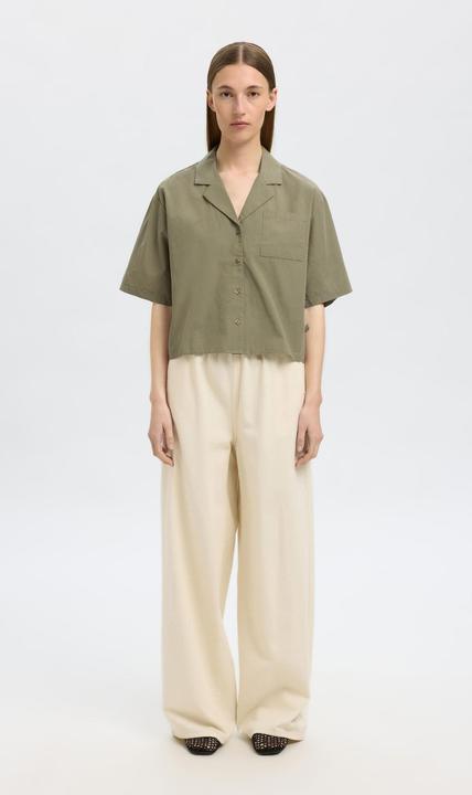 Image du produit Selected Femme Kurzarm Crop-Bluse (40)