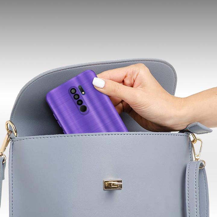 Immagine prodotto Cadorabo Custodia per Xiaomi RedMi 9 in TPU spazzolato con protezione per fotocamera LM160 Style (Xiaomi Redmi 9)
