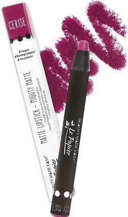 Image du produit Le Papier Rouge à lèvres mat végétalien violet Cerise 6g (Cerise)