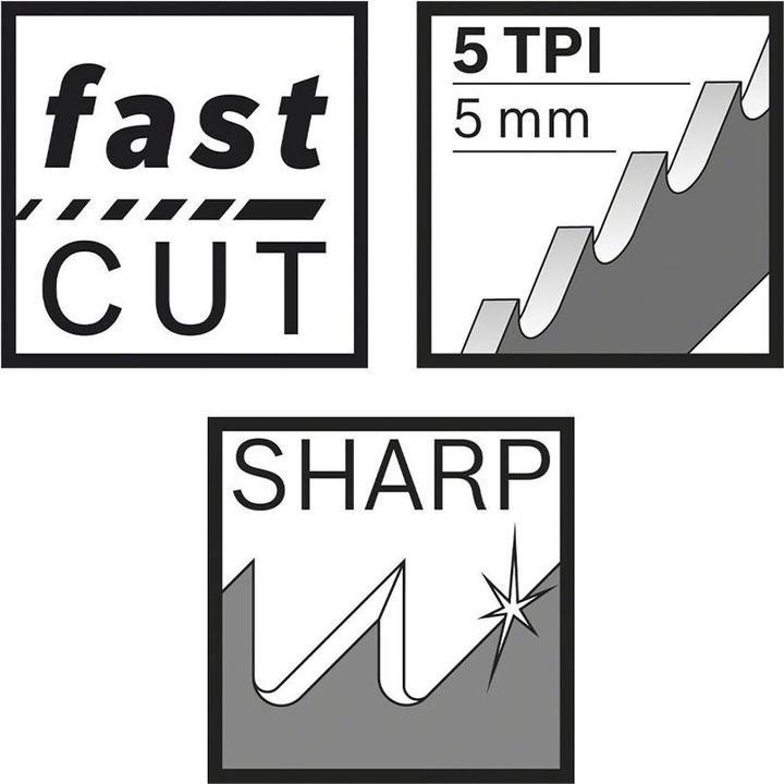 Produktbild Bosch Professional Zubehör Säbelsägeblatt S 1531 L, Top for Wood, 5er-Pack