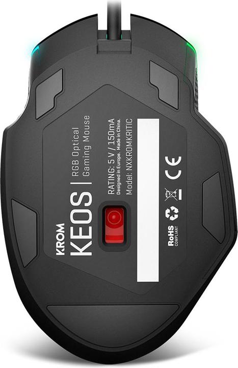 Actual product image Krom Keos Mouse right USB Type-A Optical 6400 DPI (NXKEOS) (Cable)