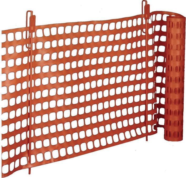 Wemas Safety fence thermoplastic length 50 m height 1 m traffic orange 6 kg (1 pcs.)