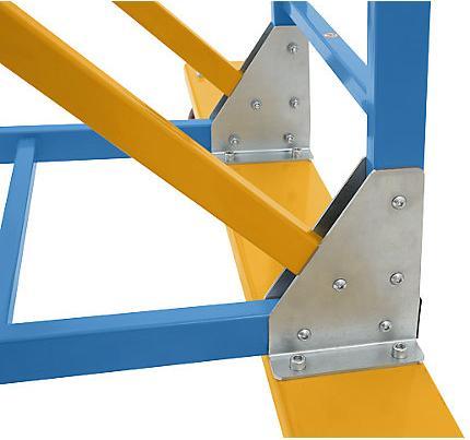 Produktbild eurokraft pro Mobile Podestleiter PREMIUM (Plattformleiter, 146 cm)