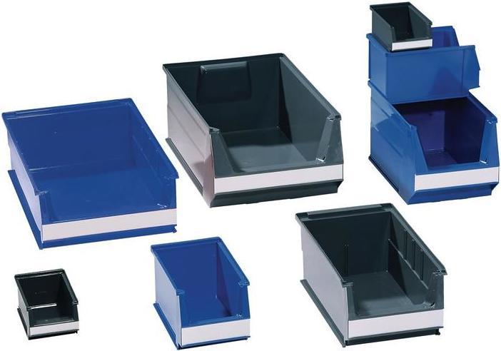 Actual product image Lockweiler Open fronted storage box L500/450xW310xH200mm PE blue