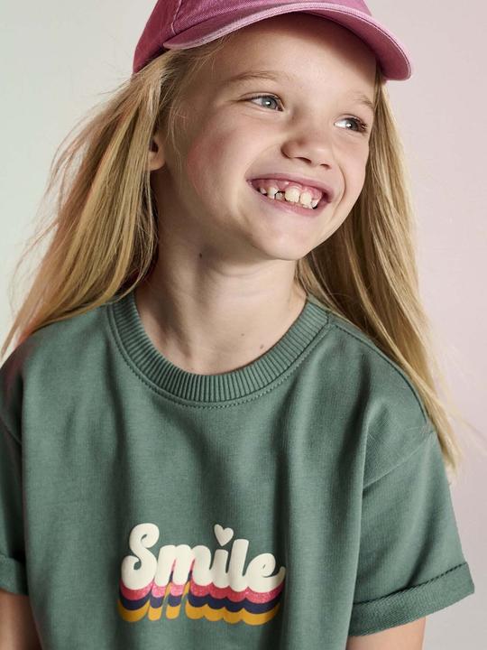 Image du produit Vertbaudet Leichtes Mädchen Sweatkleid mit Aufdruck (128)