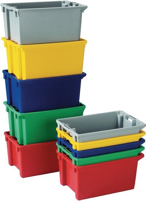 Actual product image HP Autozubehör Rotating stacking container PP yellow L300xW200xH150mm