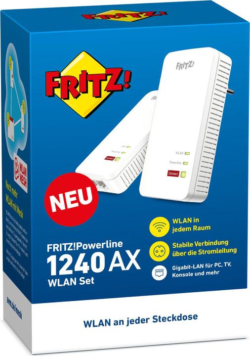 Produktbild AVM FRITZ!Powerline 1240 AX (1200 Mbit/s)