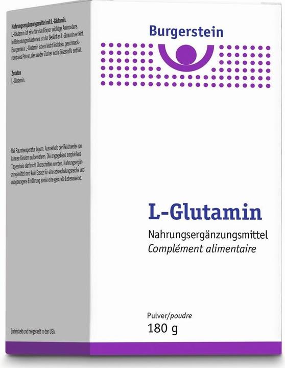 Etichetta energetica Burgerstein L-Glutammina (1 Pezzo/i, Polvere, 180 g)