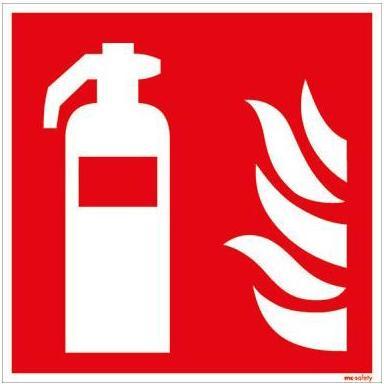 Produktbild Neutralware Hinweisschild Feuerlöscher Masse: 20 x 20 cm (B x H) Typbezeichnung des Motivs: Feuerlöscher