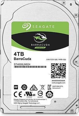 Actual product image Seagate Barracuda ST4000LM024 internal hard drive 2.5" 4 TB Serial ATA III (4 TB, 2.5")