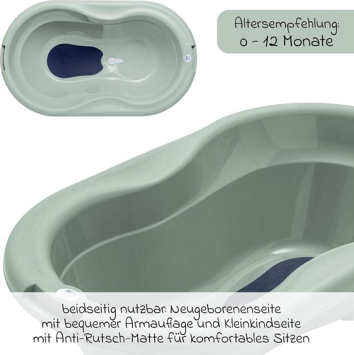 Immagine prodotto Rotho Babydesign Babybadewannen & Badeeimer Baby-Badewanne Tilo - mit Anti-Rutschmatte