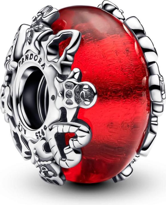 Silver/red