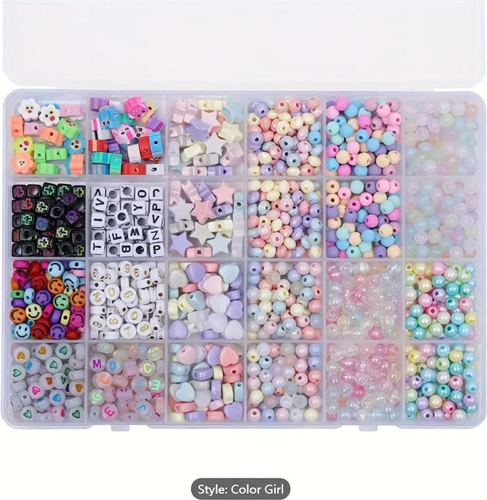 Produktbild Activity Board 1pc 800pcs Hot Selling Bunte Glitter Farbe Perlen Zubehör Brief Zubehör Schmuck DIY Set