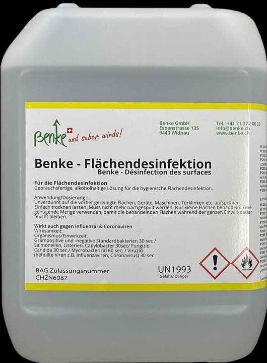 Immagine prodotto Benke Disinfettante per superfici - Swiss Made - 5 litri