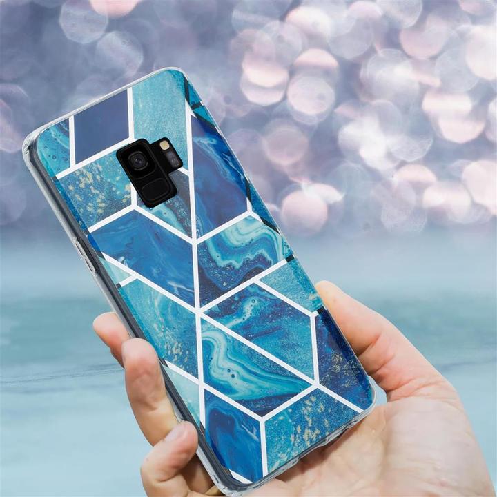 Produktbild Cadorabo IMD TPU Bunter Marmor Cover (Samsung Galaxy S9+)