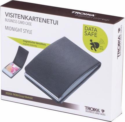 Actual product image Troika MIDNIGHT STYLE business card case, black