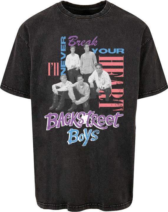 Merchcode Backstreet Boys - INBYH Acid Washed Oversize Tee - 113777