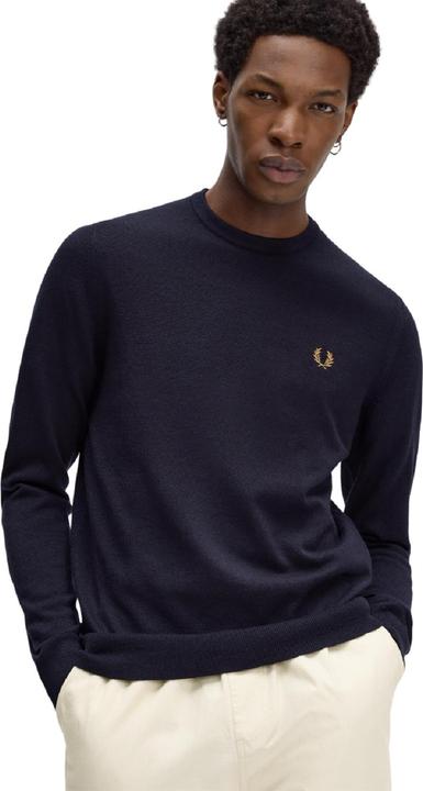 Produktbild Fred Perry Classic Crew Neck Jumper Navy (L)